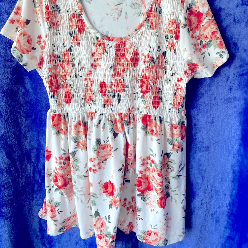 Bobby and Brooks mini pink floral dress xl